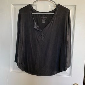 Super comfy and soft button tee